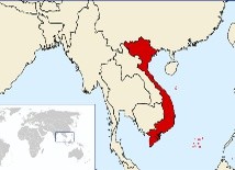Położenie Wietnamu