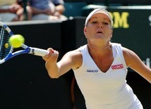 Agnieszka Radwańska w ćwierćfinale Wimbledonu.