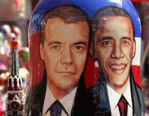 Barack Obama i Dmitrij Miedwiediew