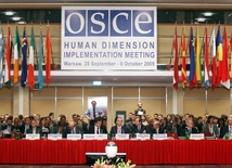 Sesja otwierająca konferencję OBWE nt. praw człowieka i demokracji