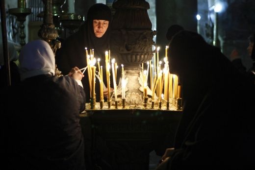 W Bazylice Grobu Pańskiego