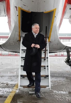 Prezydent Kaczyński przybył do Davos