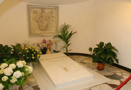 Jan Paweł II w kaplicy św. Sebastiana