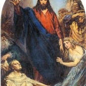 Jan Matejko, "Wskrzeszenie Łazarza", olej na płótnie, 1867, Kościół Wniebowzięcia NMP, Nowy Wiśnicz