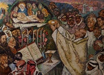 Eucharystia. Mozaika w Bazylice Grobu Pańskiego