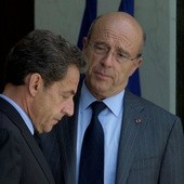 Prezydent Sarkozy i iminister Alain Juppe