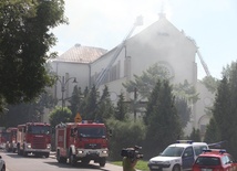 Pożar kościoła na warszawskim Targówku