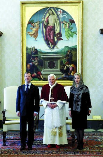Audiencja, jakiej papież udzielił prezydentowi Rosji i jego małżonce, przebiegła w serdecznej atmosferze