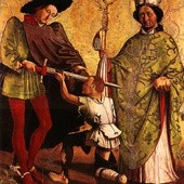 Mistrz z Uttenheim, "Św. Marcin z Tours i św. Mikołaj z Bari".