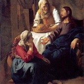 Johannes Vermeer van Delft, „Jezus w domu Marii i Marty”