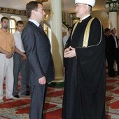 Miedwiediew w meczecie