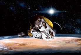 Artystyczna wizja sondy new horizons na orbicie plutona w 2015 r.