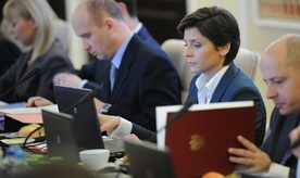 Minister sportu Joanna Mucha podczas posiedzenia rządu