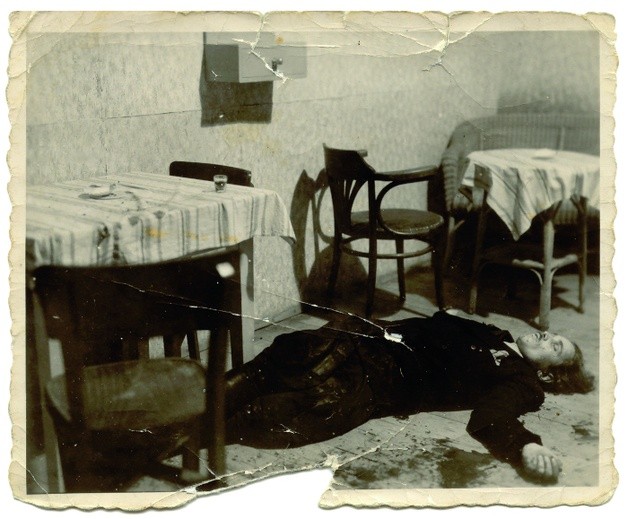 Fotografia "Bartka" wykonana tuż po jego śmierci w Zabrzegu