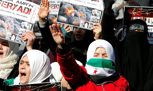 Tysiące demonstrantów w Syrii