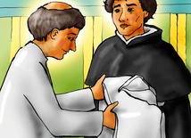 07. Jacek przyjmuje habit z rąk św. Dominika