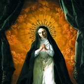 „Św. Małgorzata Maria Alacoque kontempluje Serce Jezusa”