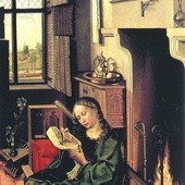 Robert Campin, „Święta Barbara”,część tryptyku