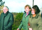 Prezydent Lech Kaczyński, jego małżonka i kanclerz Angela Merkel
