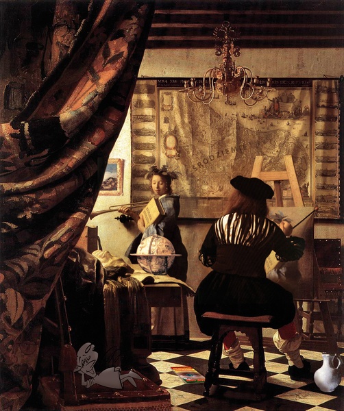 Johannes Vermeer „Sztuka malarska” (1670)