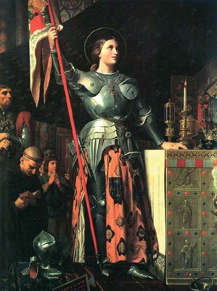 Jean Auguste Dominique Ingres (1780-1867), "Joanna d'Arc na koronacji Karola VII", 1854