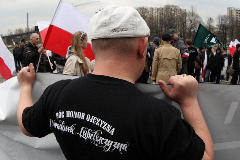 Marsz narodowców - Katowice 14 kwietnia