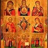  Ikona wizerunki: Matka Boża Kazańska, Znamienite, Trójroczna, Krzak Gorejący, Ukojenie Smutku i świętych pochodząca z Białorusi – szkoła wietkowska