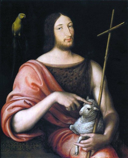 Jean Clouet, „Portret Franciszka I jako św. Jana Chrzciciela”