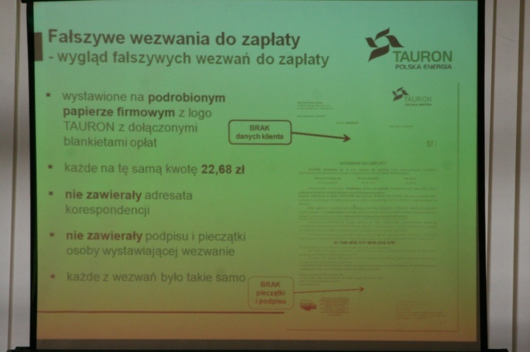 Fałszywe rachunki za prąd