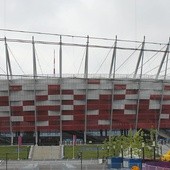 Stadion Narodowy w Warszawie. Tak naprawdę to jemu Łyszkowice zawdzięczają swój rozwój