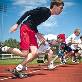 Swoich sił można było spróbować w biegach na 400 lub 60 metrów