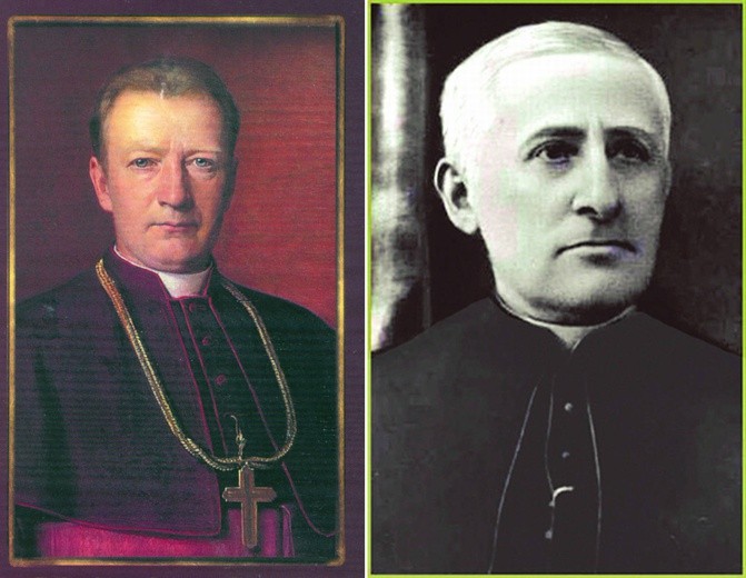 Bł. abp Józef Wilczewski (po lewej), Bł. ks. Zygmunt Gorazowski
