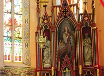 Neogotycki ołtarz z obrazem św. Marii Magdaleny