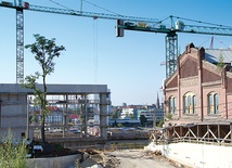 Nowa siedziba Muzeum Śląskiego jest budowana na terenie dawnej kopalni „Katowice” (stan z 9 sierpnia br.)