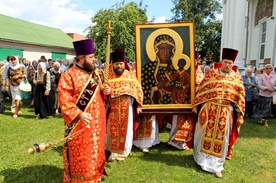 Ikona Matki Częstochowskiej w lipcu w Baranowiczach