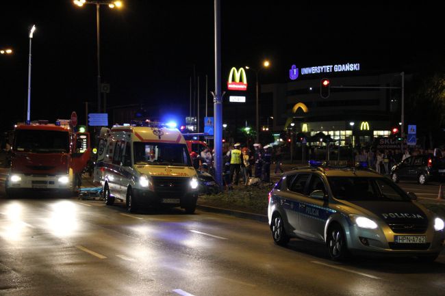 Groźny wypadek na Grunwaldzkiej