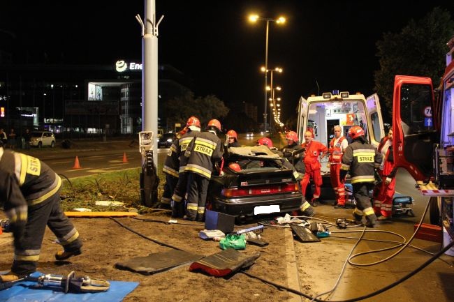 Groźny wypadek na Grunwaldzkiej