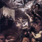 Giovanni Battista Crespi „Św. Grzegorz Wielki  wprowadza do nieba duszę mnicha” olej na płótnie, 1617  kościół San Vittore, Varese