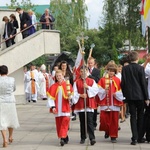 Eucharystia i poświęcenie boiska u Salezjanów w Rumi