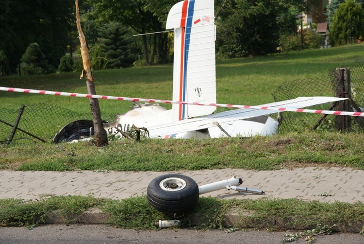 Samolot spadł przy przedszkolu