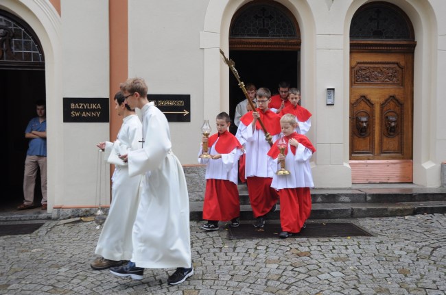 Ministranci na Górze św. Anny