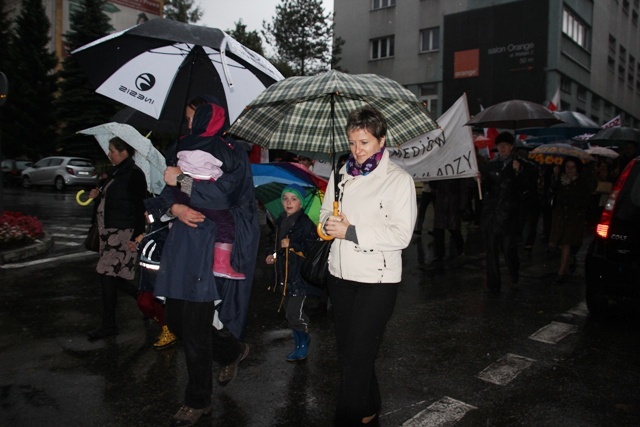 Marsz w obronie wolności mediów w Cieszynie