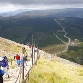 Widok na Karkonosze ze Śnieżki