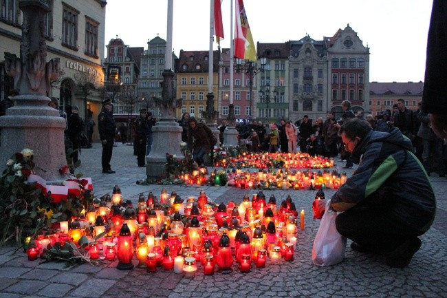 Prezydent Kaczorowski we Wrocławiu 