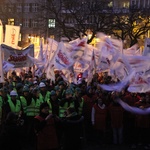 Demonstracja związkowców w Katowicach