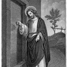 „Oto stoję u drzwi i kołaczę”  (Ap 3,20)XIX-wieczny niemiecki staloryt (Carl Mayer)