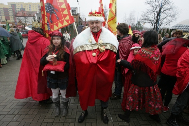 Orszak z górnikami