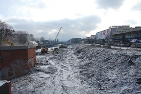  W Gliwicach DTŚ zostanie poprowadzona przez centrum miasta. Na zdjęciu odcinek przy ul. Zwycięstwa, gdzie powstanie prawie 500-metrowy tunel