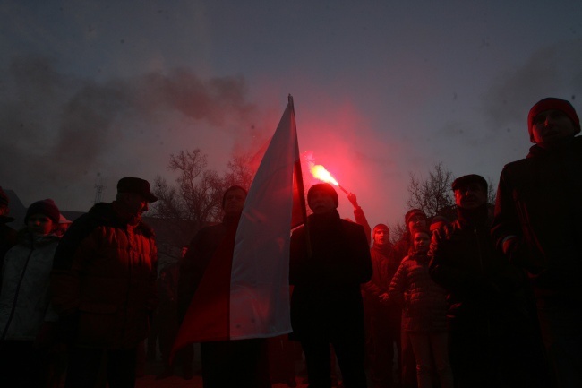 Pomnik "Iwanów" świadkiem manifestacji