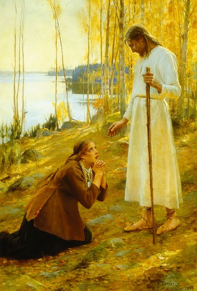 Albert Edelfelt (1854–1905) „Chrystus i Maria Magdalena”, 1649 Ateneum Art Museum, Helsinki